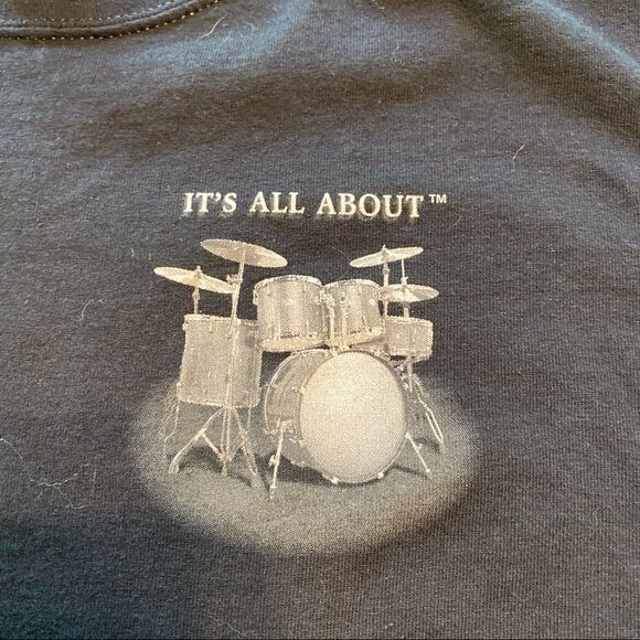 Anvil All About The Drums Short Sleeve T-Shirt Size Medium - Picture 2 of 9